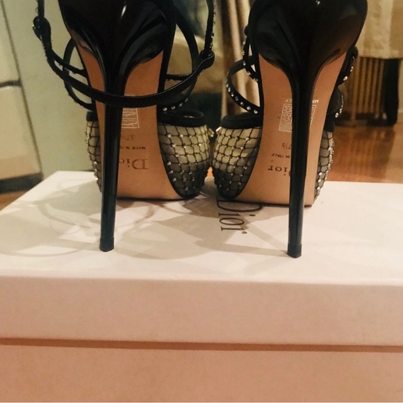 Christian Dior Crystal Mesh Sandals - Picture 5 of 6
